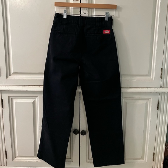 WOMENS BLACK DICKIES WORKER CROP HEM - Picture 2 of 2